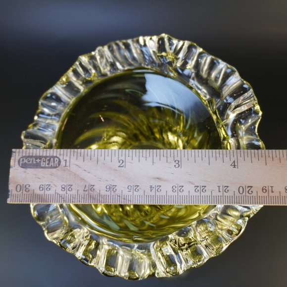 VERY RARE Chalet Heritage Glass Vase Market w/ CH LXXI Handblown Glass Art Vase - Picture 11 of 12